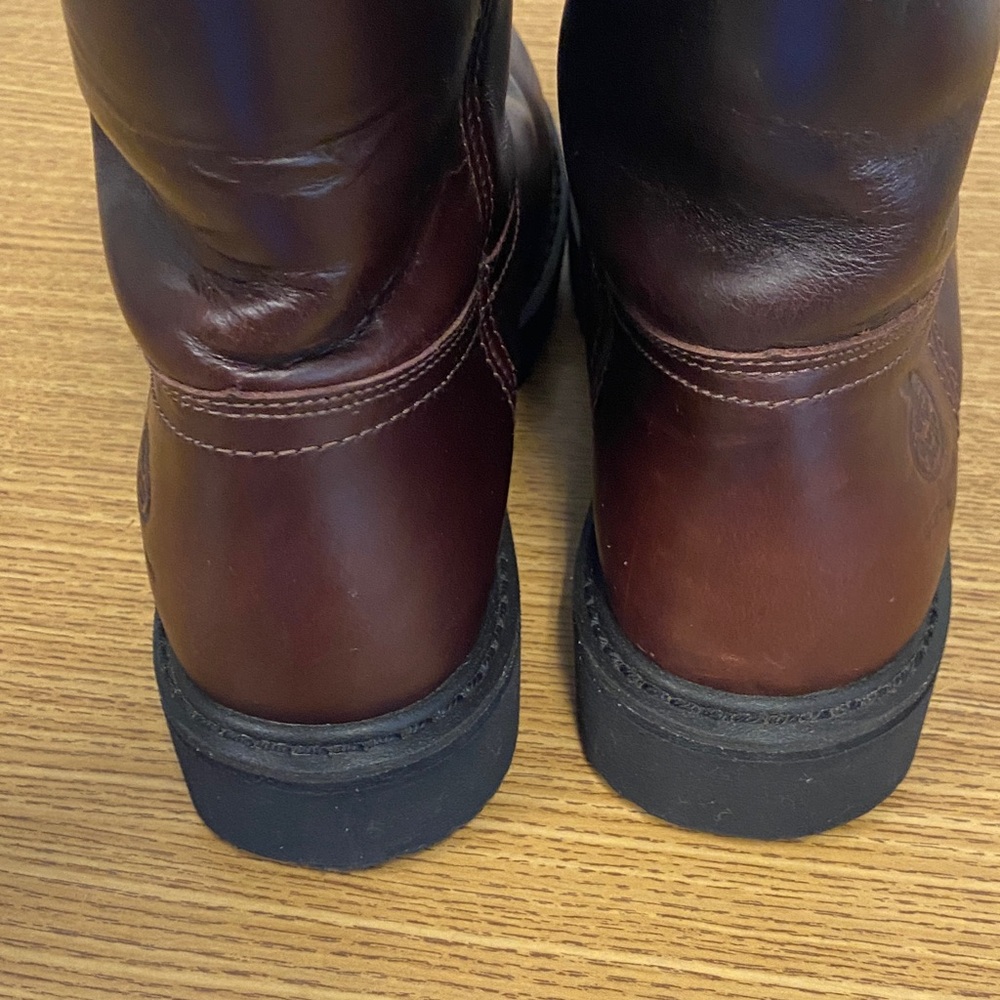 Georgia Boot Men's Dark Brown Pull-On Western Work Boots - Picture 10 of 13